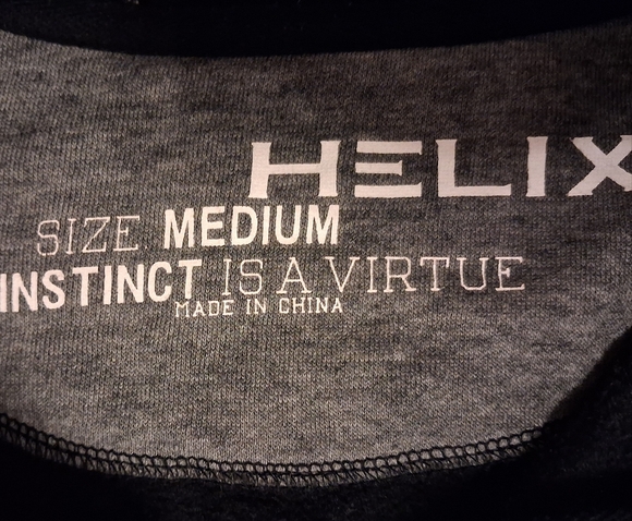 Helix Charcoal Gray Zip Up Sweatshirt - Picture 2 of 3